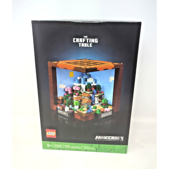 Amazon.com: LEGO Minecraft The Crafting Table, Collectible   Minecraft The Crafting Table Collectible Video Game Building Set #21265